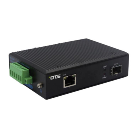 OTS ET1212-S-DR Quick installation guide
