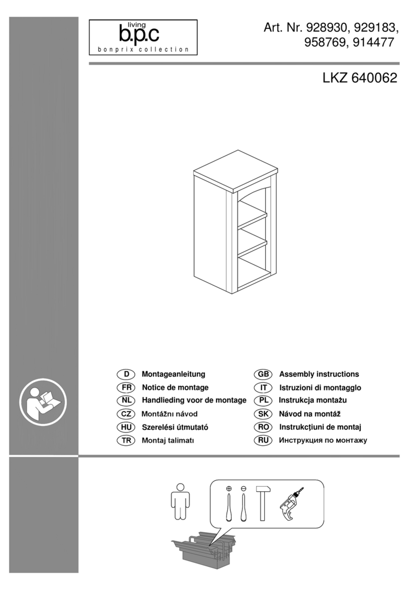 living b.p.c Bonprix 928930 Assembly instructions