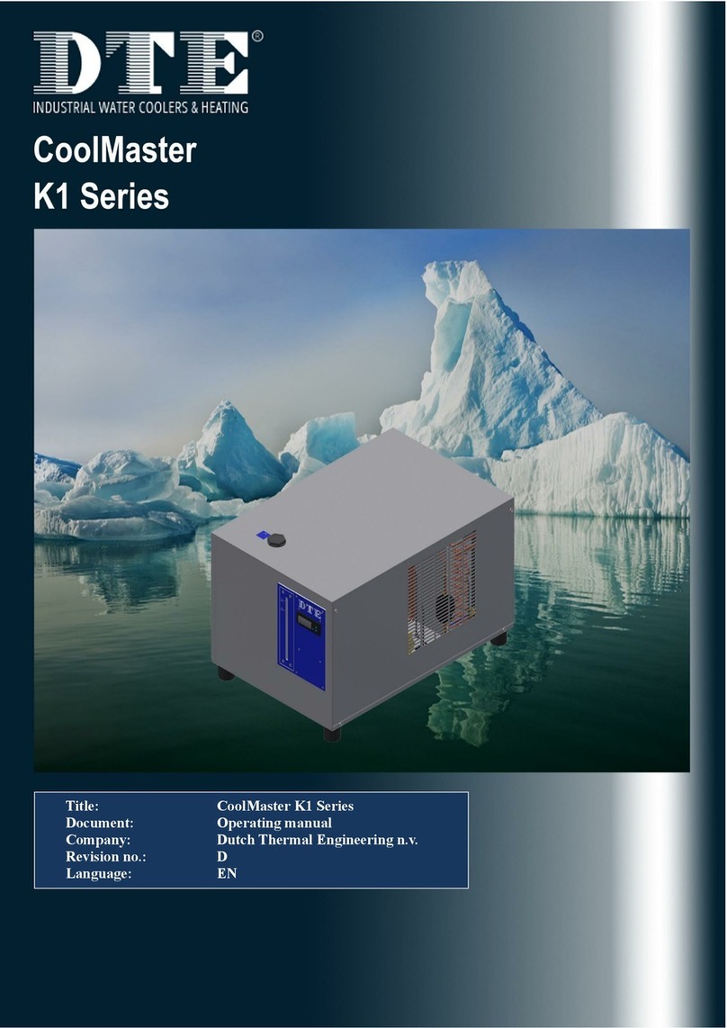 DTE CoolMaster K1 Series operating manual DTE CoolMaster K1 Series operating manual