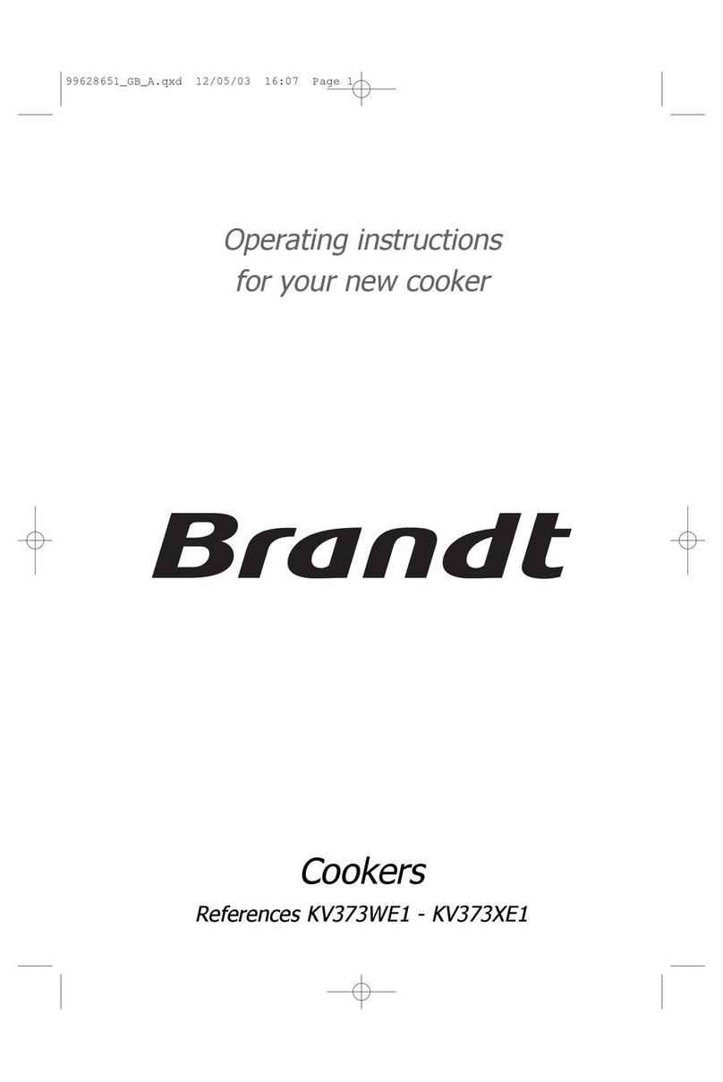 Brandt KV373WE1 User manual
