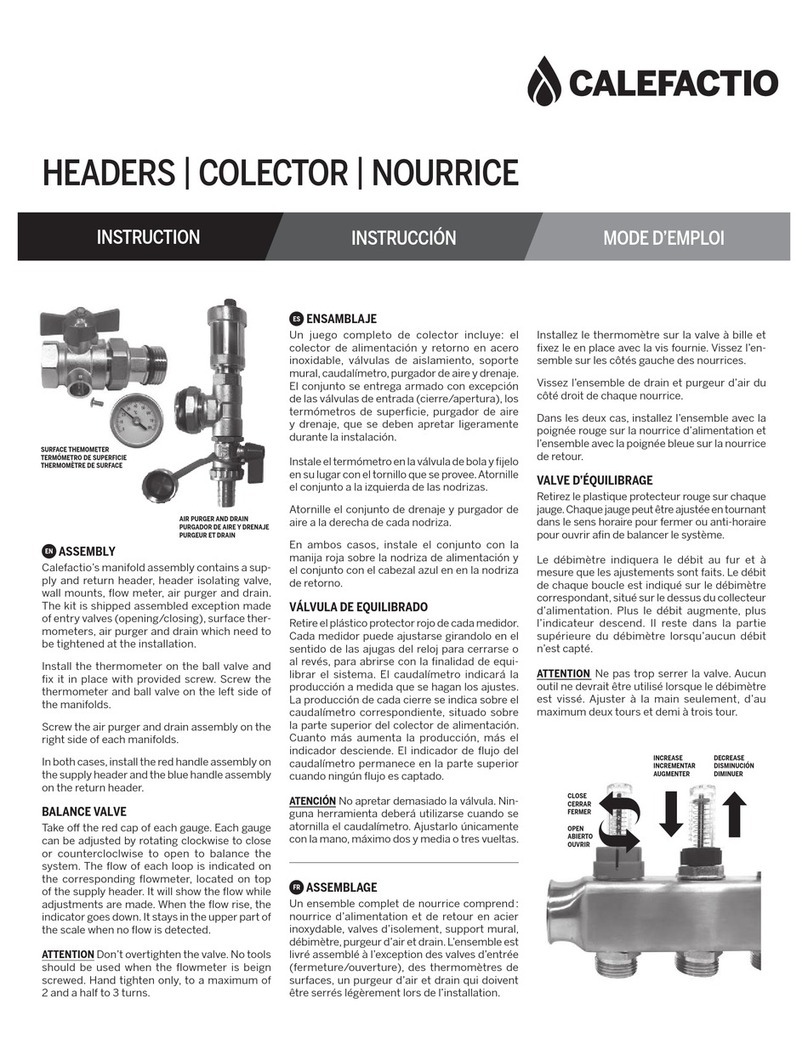 CALEFACTIO CALPEX 12-300 instruction manual