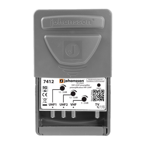 Johansson 7412 User manual