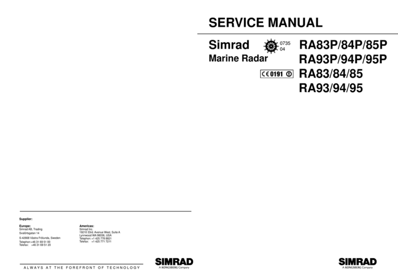 Kongsberg Simrad RA83P Service manual