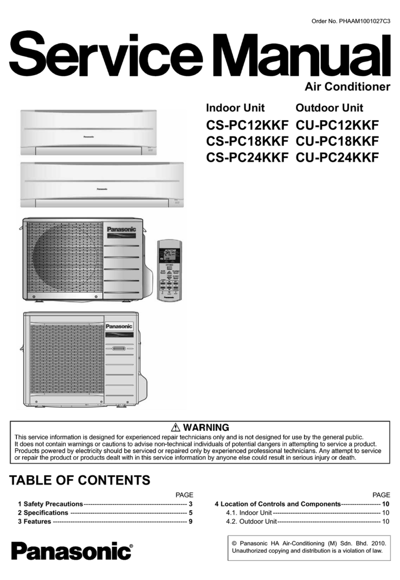Panasonic CS-PC12KKF User manual