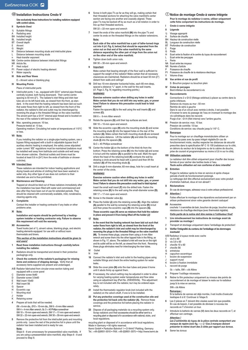 Kermi Credo V User manual