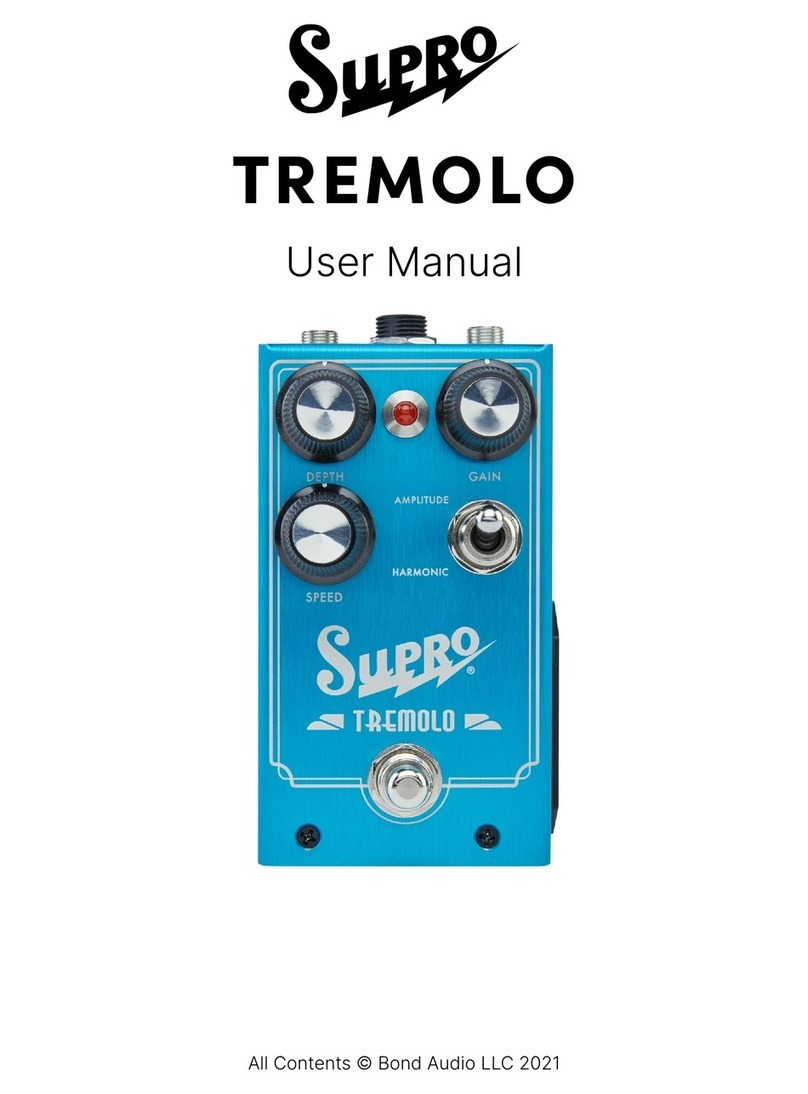 SUPRO TREMOLO user manual