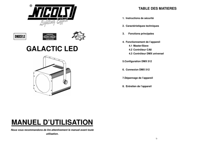 Nicols GALACTIC LED manual