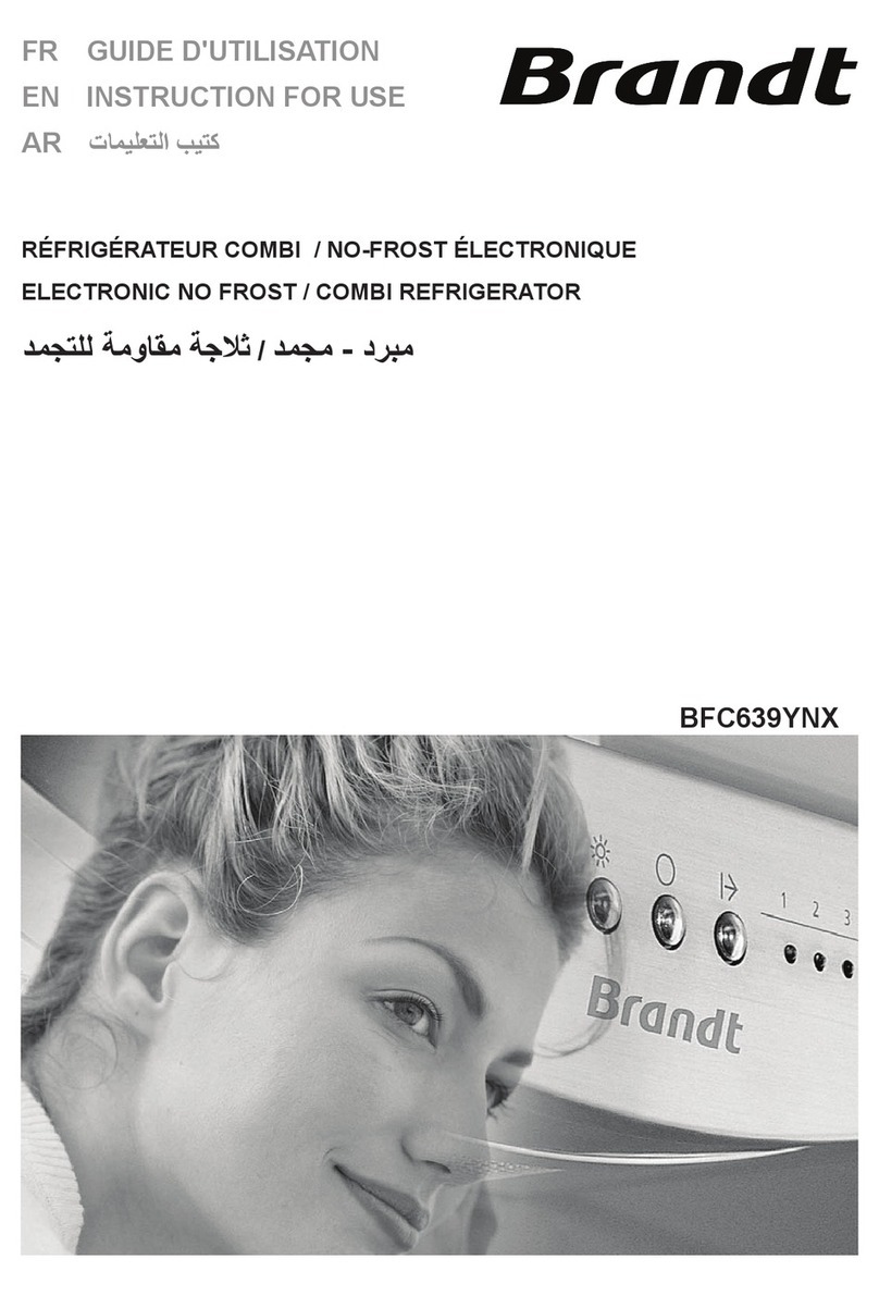 Brandt BFC639YNX Instructions for use