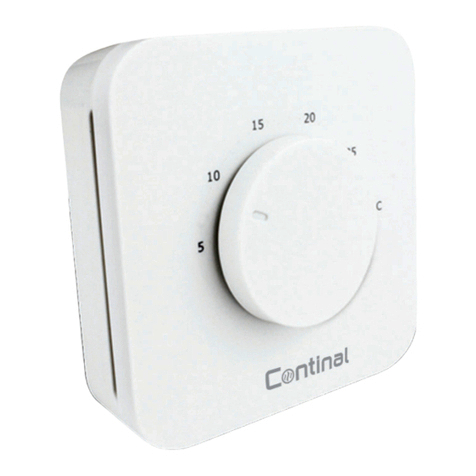 Continal Quantum dial thermostat-RF quick guide
