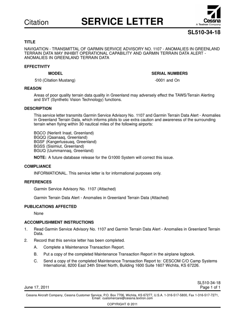 Textron Cessna SL510-34-18 Service manual