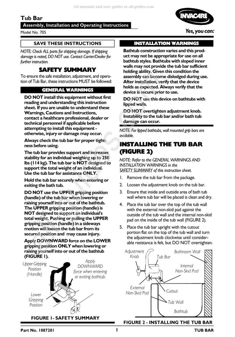 Invacare 705 Assembly instructions