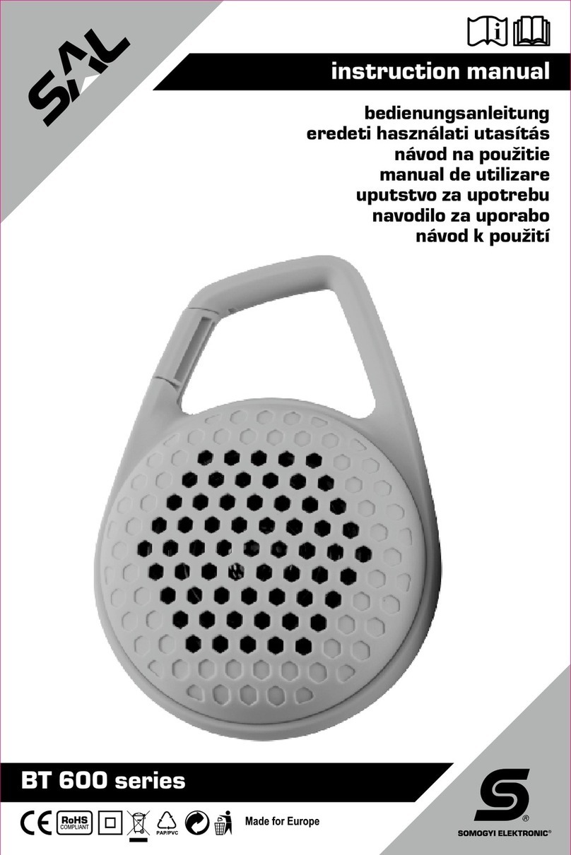 SAL BT 600 Series instruction manual