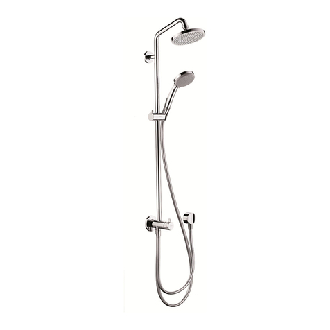 Hans Grohe Showerpipe Croma 100 Reno 27139000 Instructions for use/assembly instructions Hans Grohe Showerpipe Croma 100 Reno 27139000 Instructions for use/assembly instructions