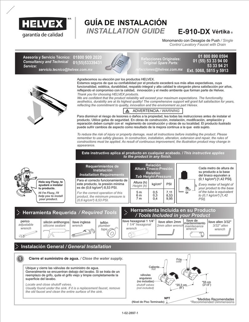 Helvex Vertika E-910-DX User manual