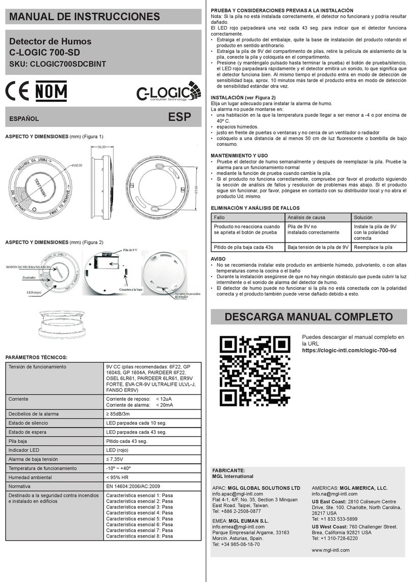 C-LOGIC 700-SD User manual
