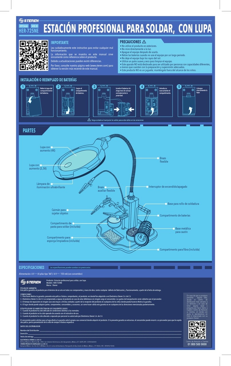 Steren HER-725NE quick start guide