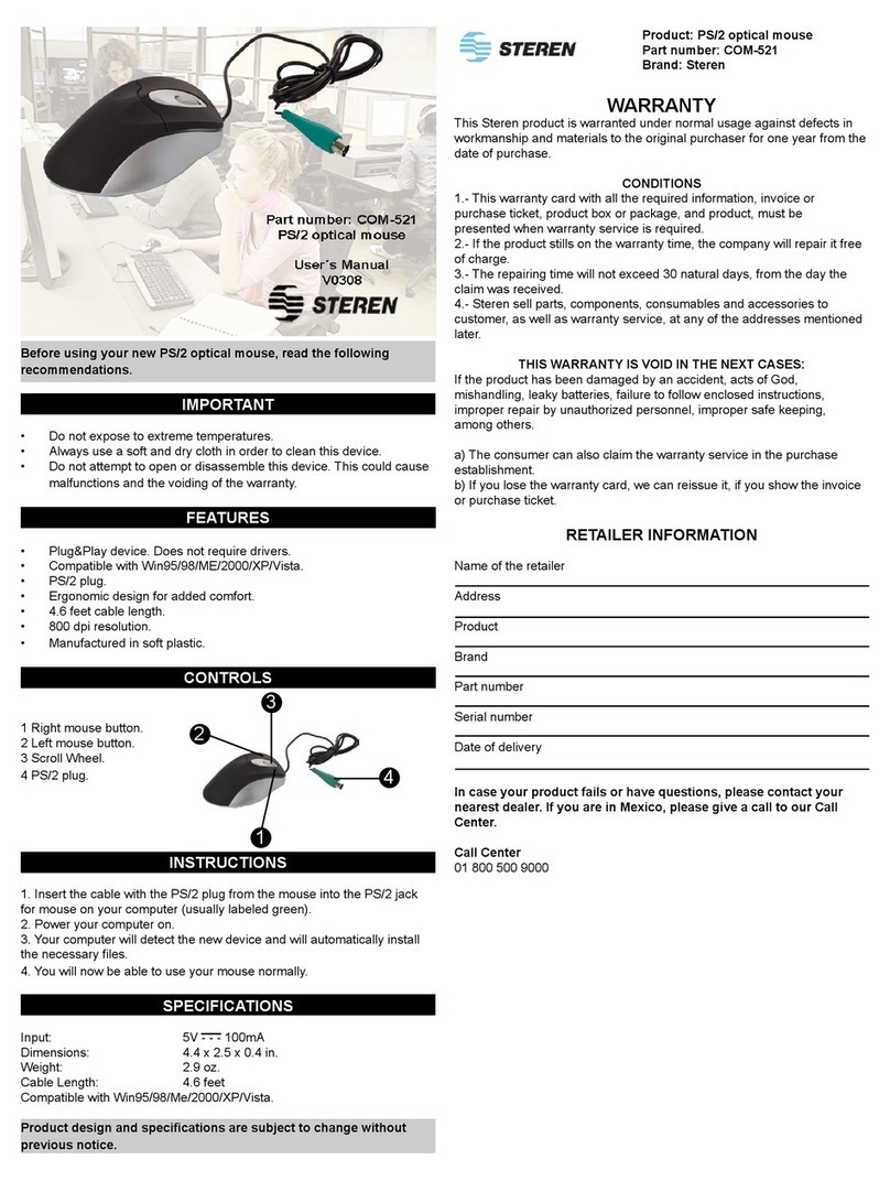 Steren COM-521 User manual