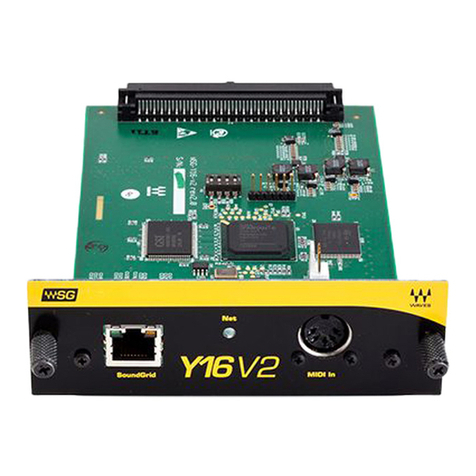 Waves WSG-Y16 User manual Waves WSG-Y16 User manual
