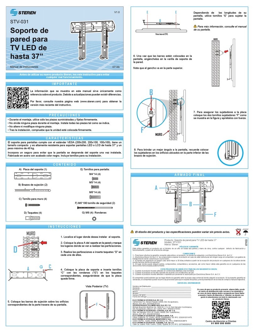 Steren STV-031 instruction manual