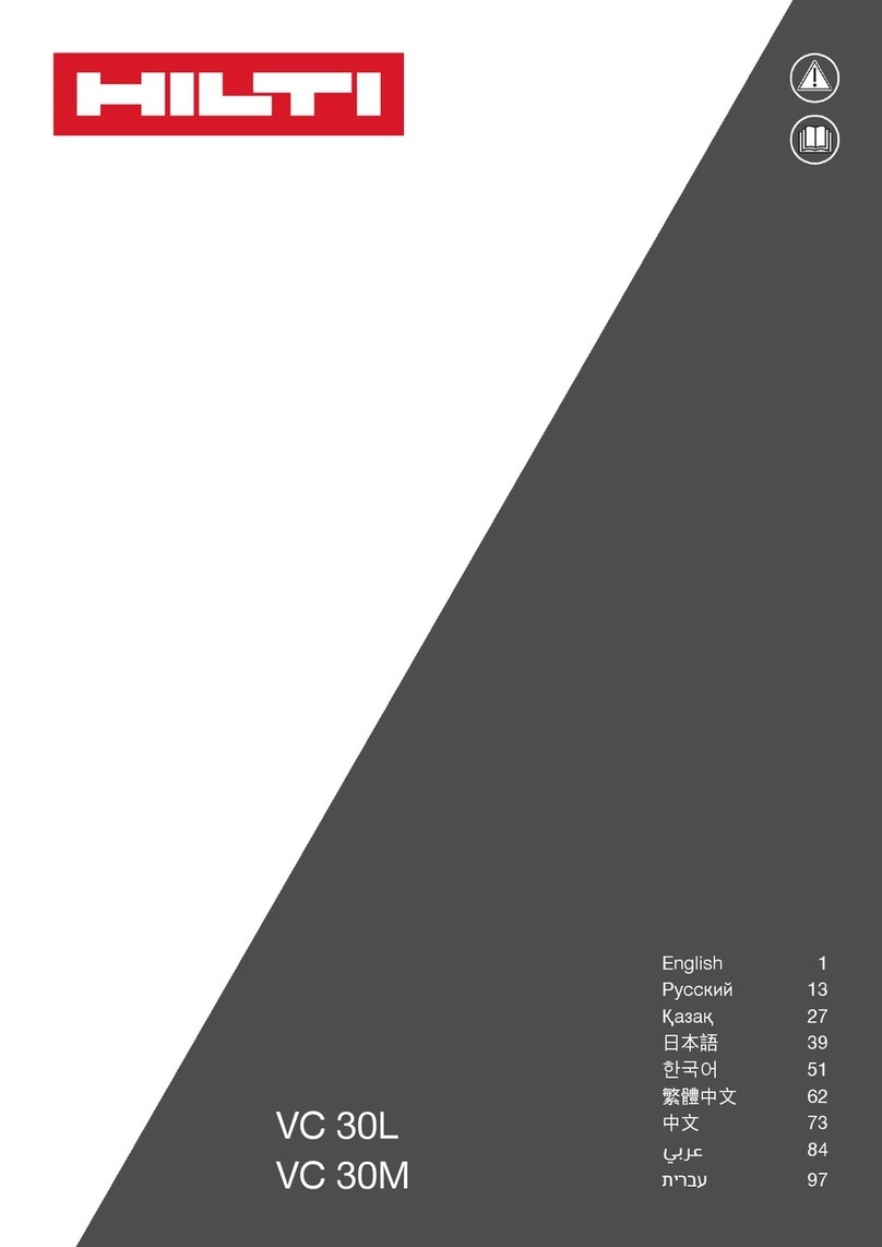 Hilti VC 30L User manual