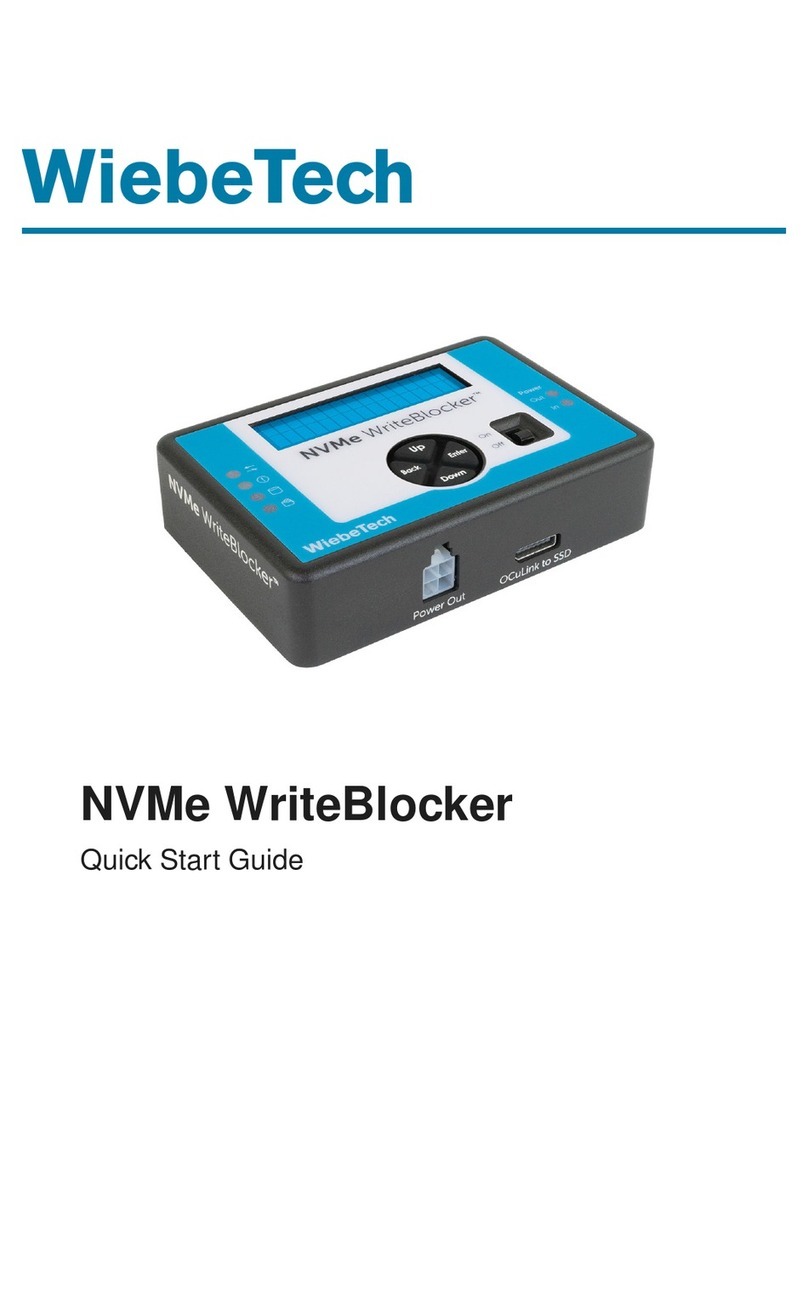 WiebeTech NVMe WriteBlocker quick start guide