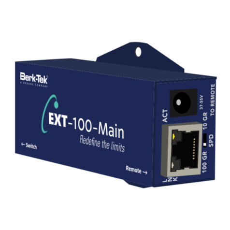 Leviton Berk-Tek EXT-100-Main User manual