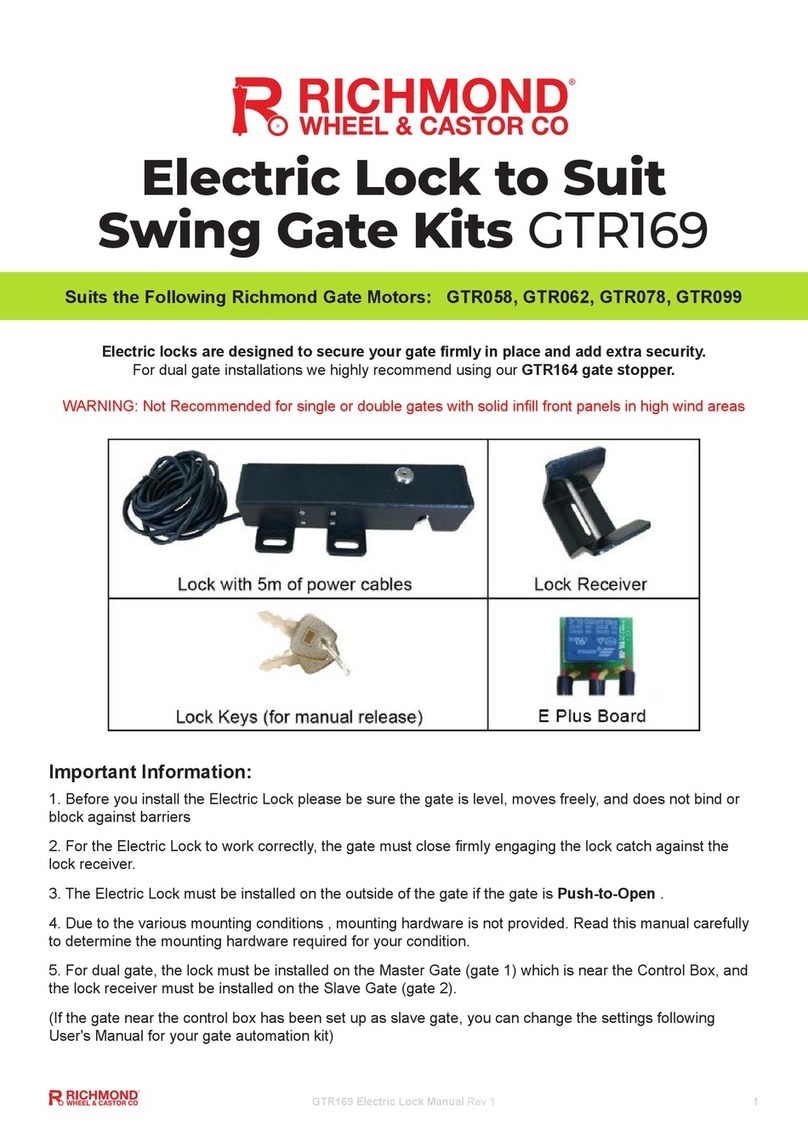 Richmond GTR169 quick start guide
