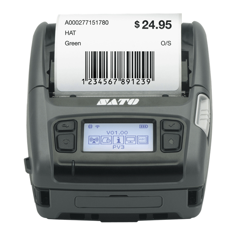 SATO PV3 User manual