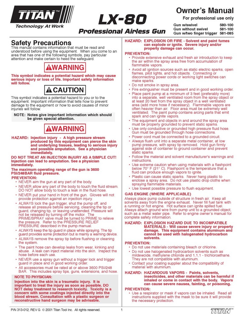 Titan Tool 581-085 User manual Titan Tool 581-085 User manual