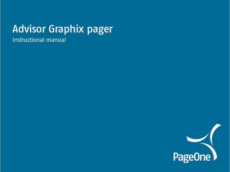 PageOne Advisor Graphix Instructional manual