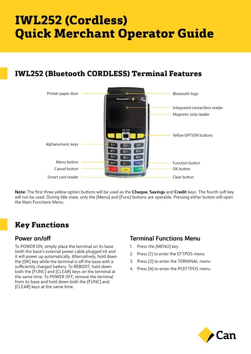 CAN CommonwealthBank IWL252 Quick operator's guide