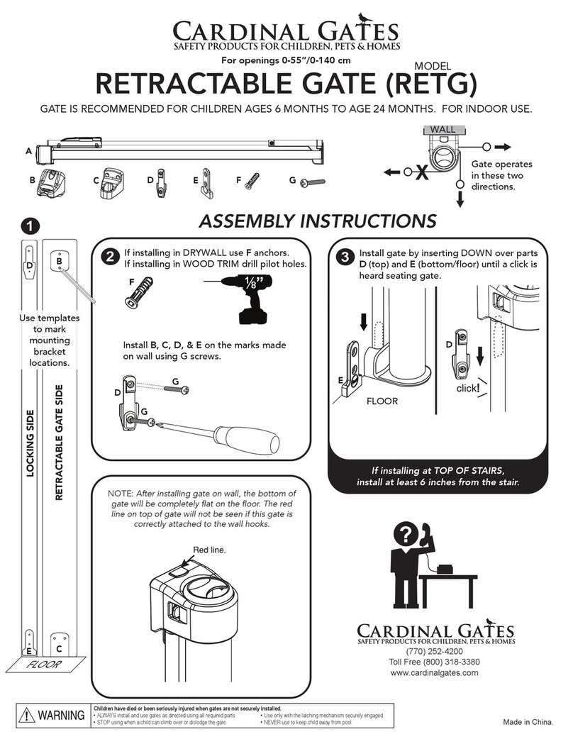 Cardinal Gates RETG Assembly instructions
