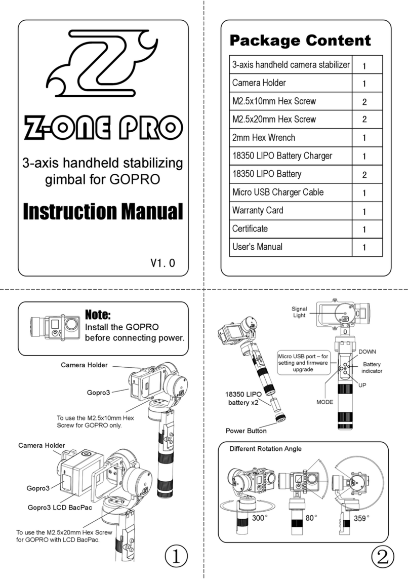 GoPro Z-ONE PRO instruction manual