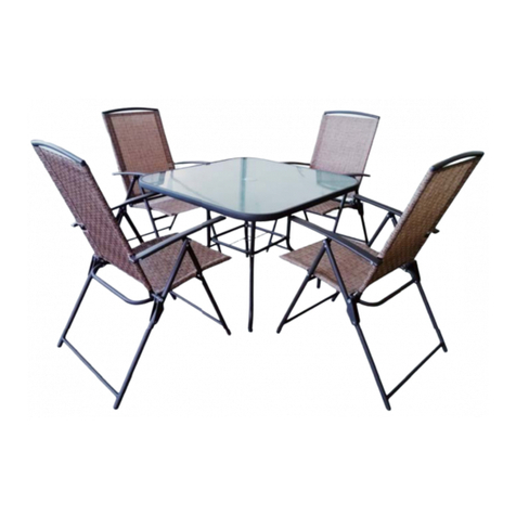 Gardenline 5 PIECE PATIO SET User manual