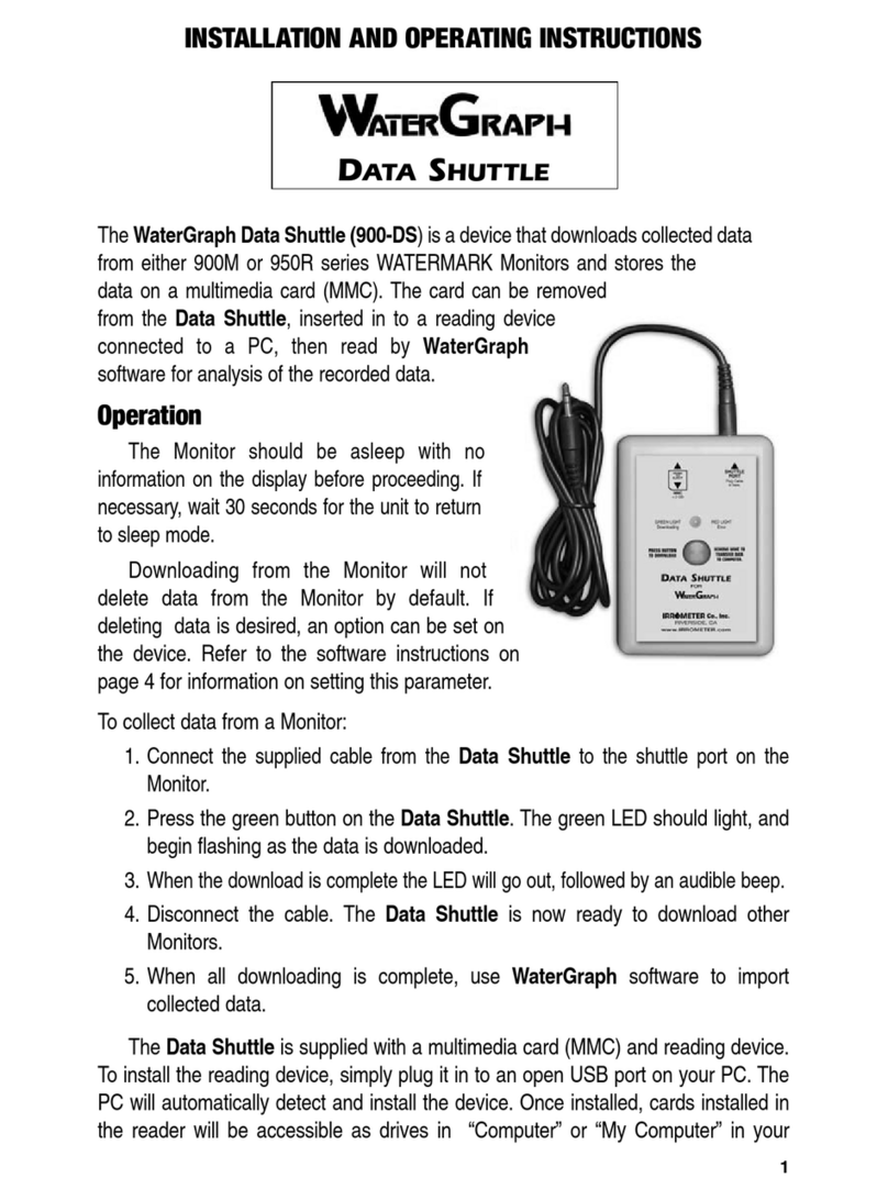 IRROMETER WaterGraph Data Shuttle Installation and operating instructions