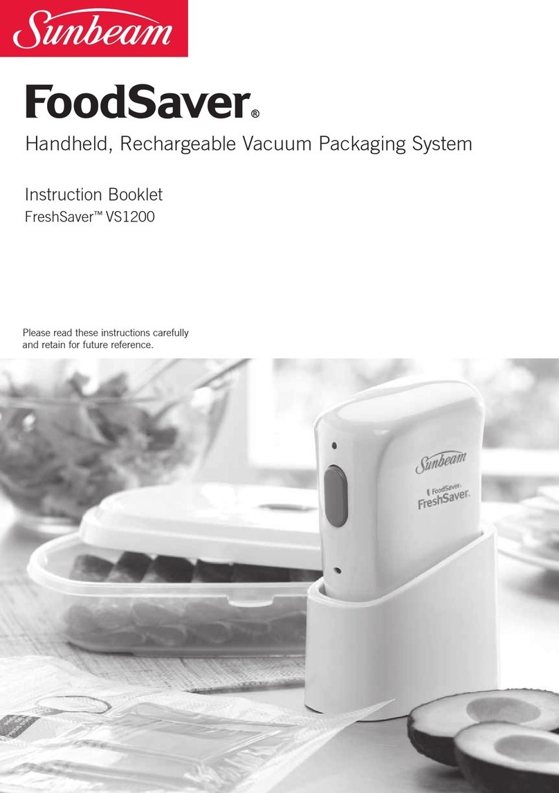 Sunbeam FoodSaver FreshSaver VS1200 Instruction booklet