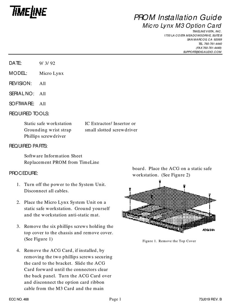 TimeLine Micro Lynx M3 Option Card PROM Installation Guide