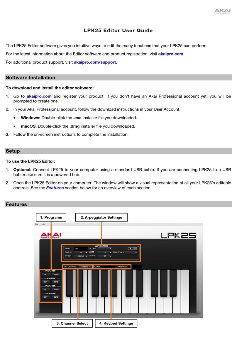Akai Professional LPK25 User manual