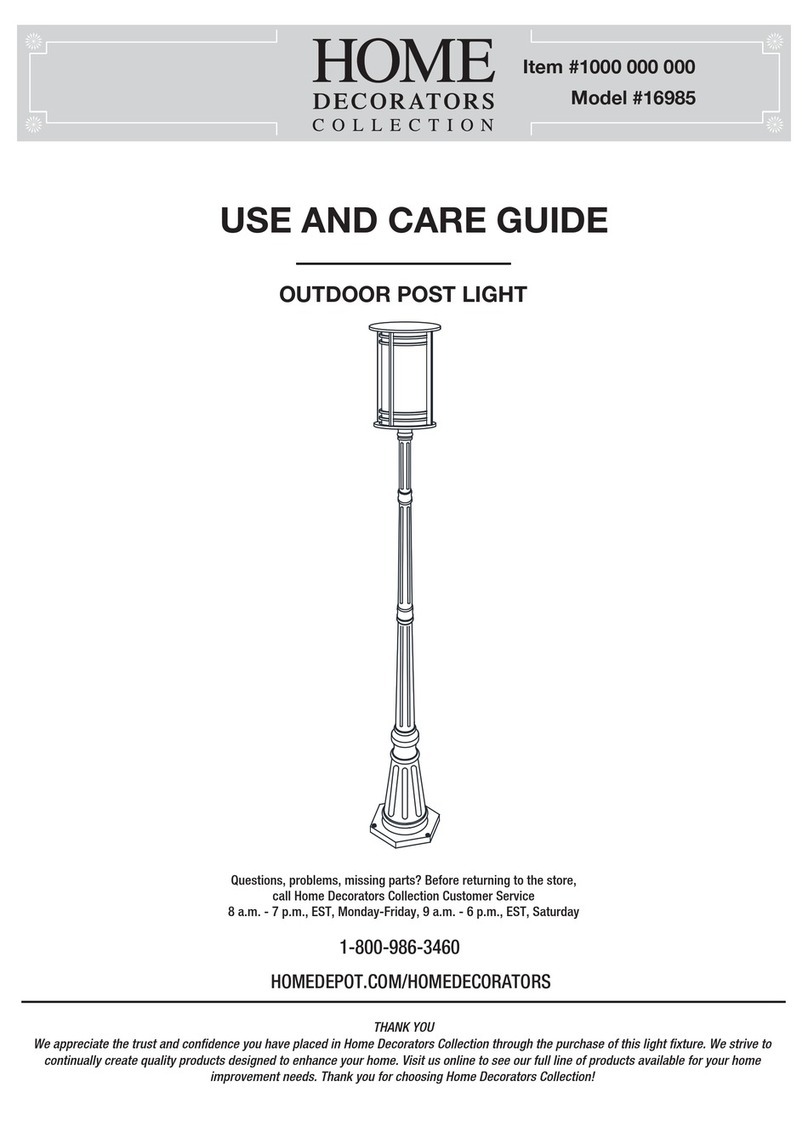Home Decorators Collection 16985 Use and care guide