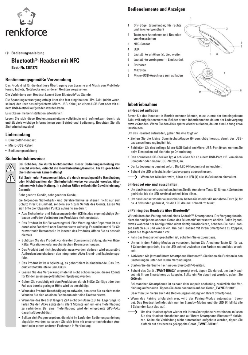 Renkforce 1384373 operating instructions