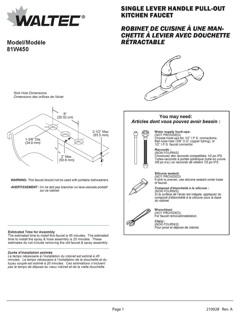 Walter 81W450 quick start guide