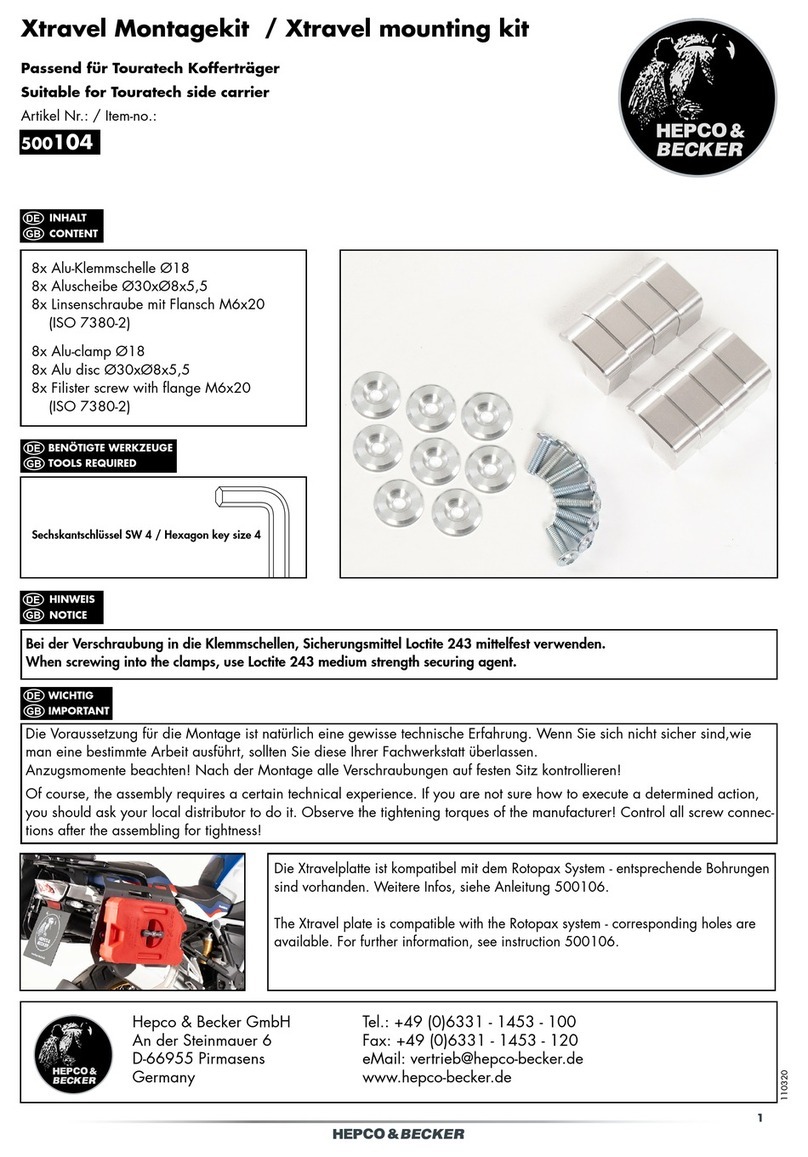 hepco & becker 500104 User manual