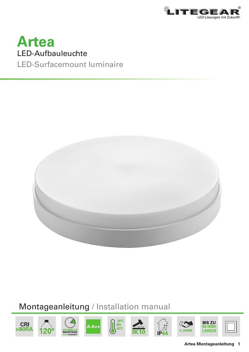 LiteGear Artea 23-830/840-2300LM installation manual