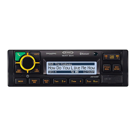 Jensen JHD1635BT User manual