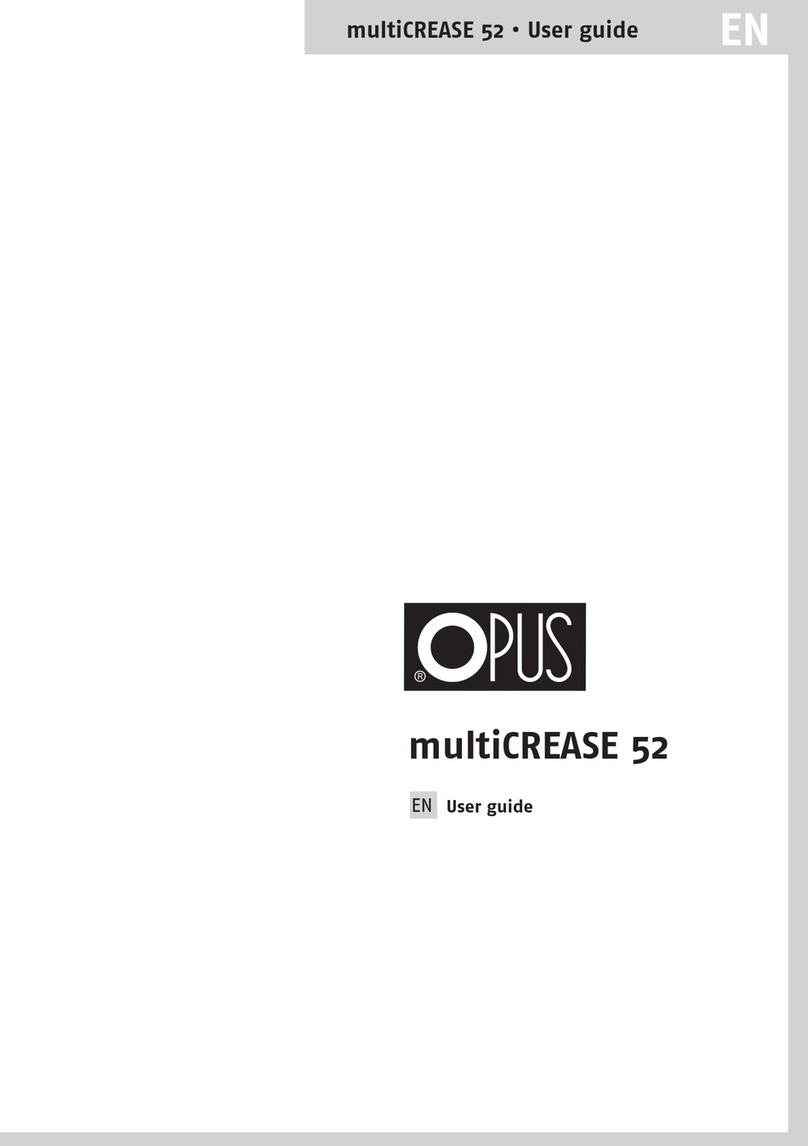 Opus multiCREASE 52 User manual