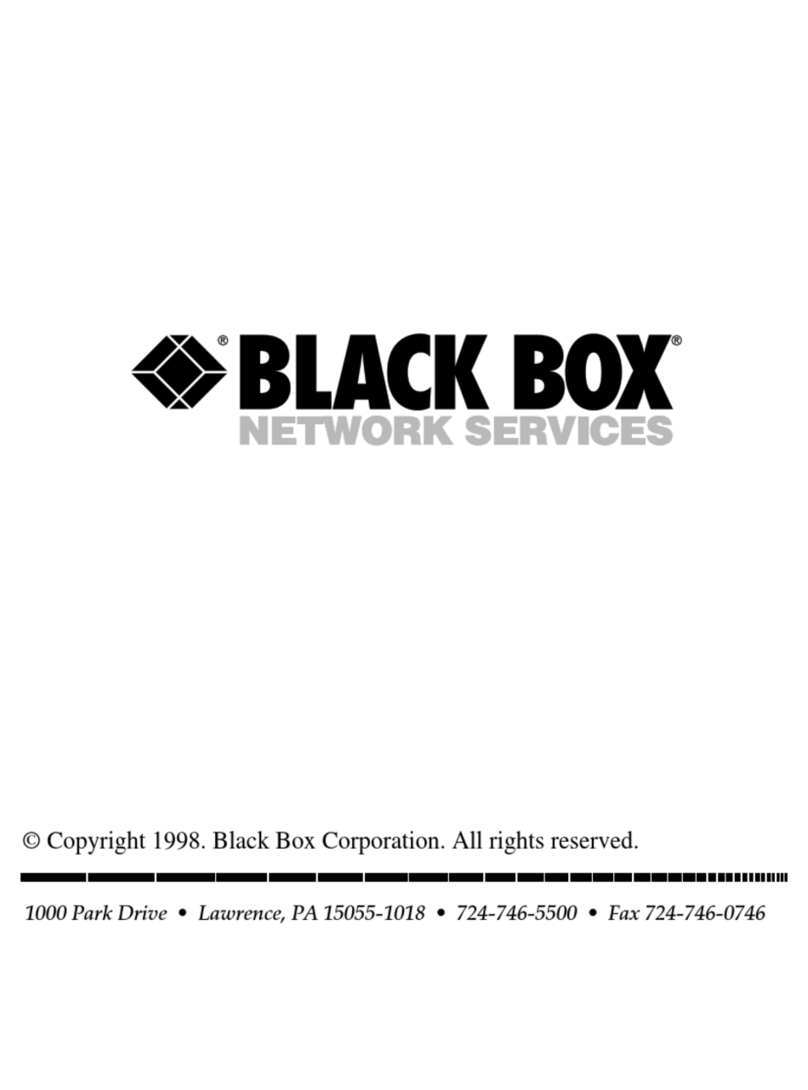 Black Box PI115A-C User manual Black Box PI115A-C User manual