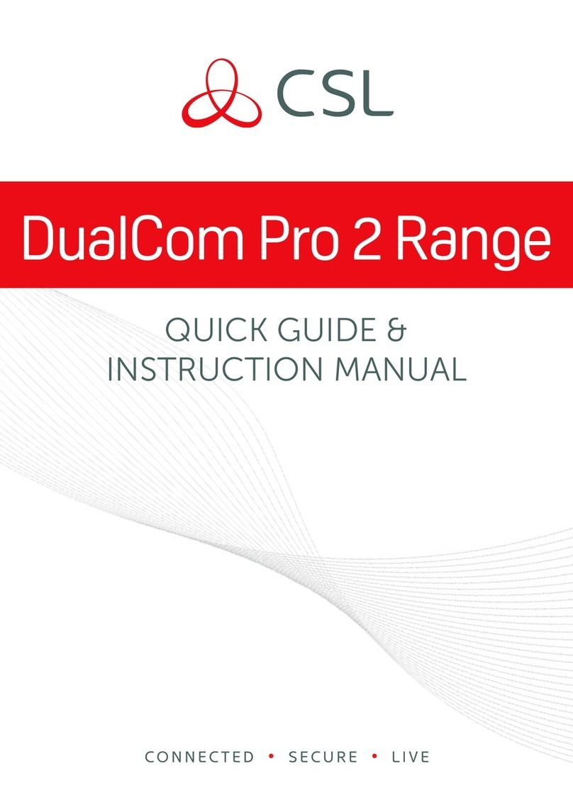 CSL DualCom Pro Series User manual
