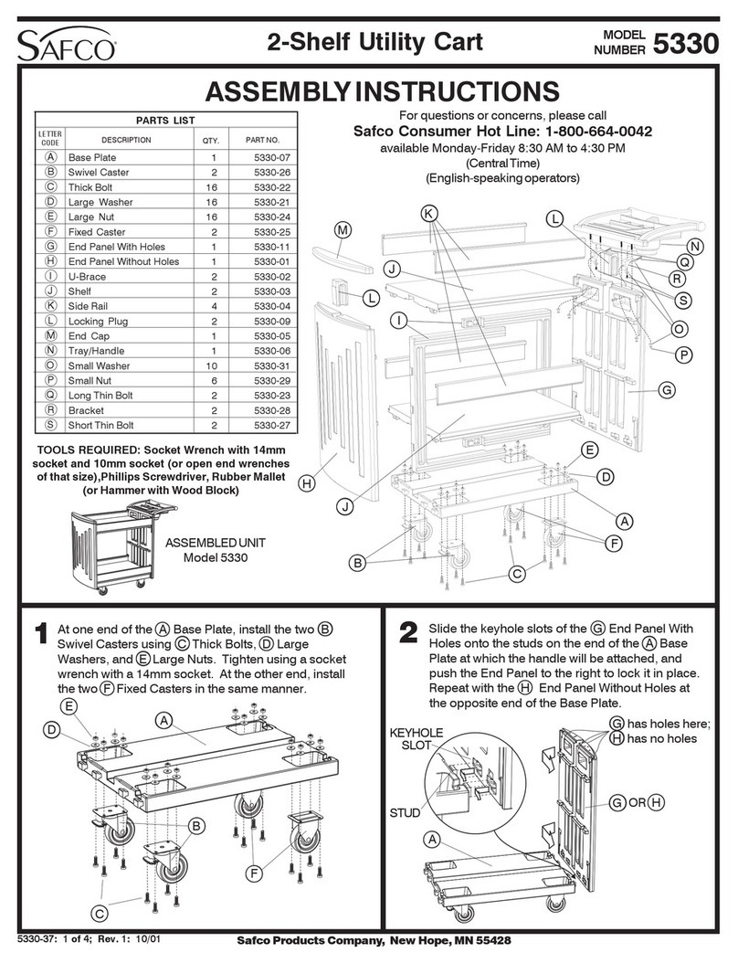 Safco 5330 Assembly instructions