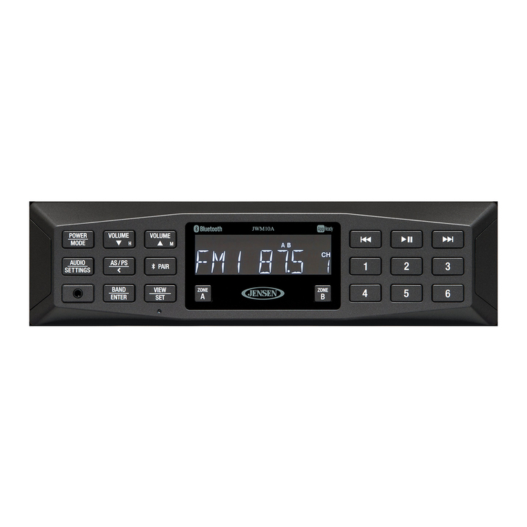 Jensen JWM10A User manual