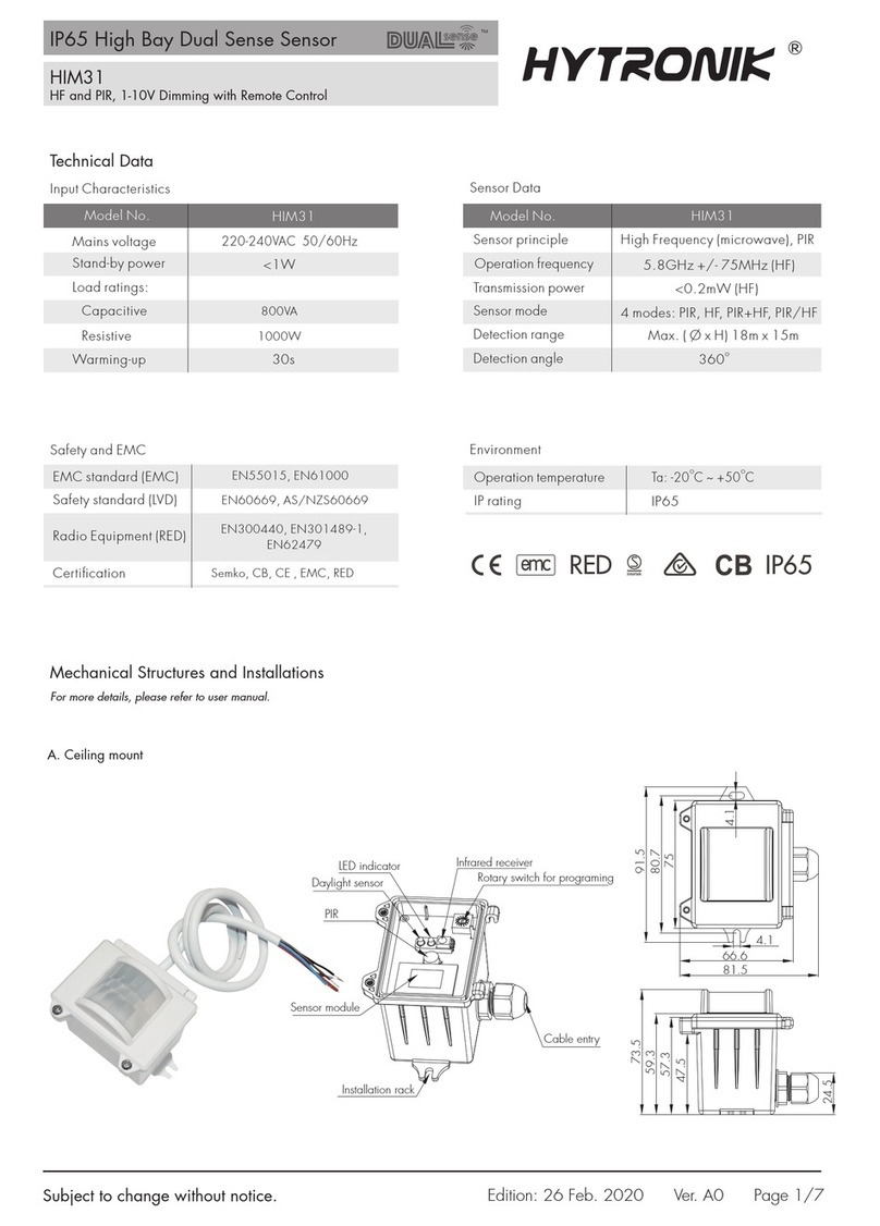 Hytronik Dual Sense HIM31 manual